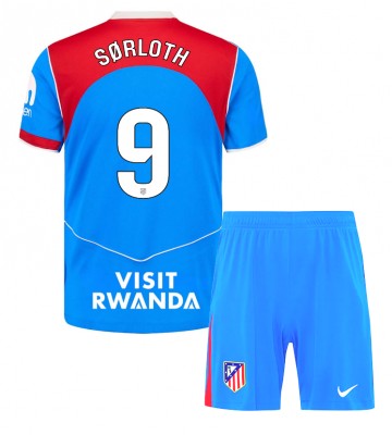 Atletico Madrid Alexander Sorloth #9 Tredjeställ Barn 2025-26 Kortärmad (+ Korta byxor)